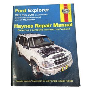 Vtg Haynes Automotive Repair Manual Ford Explorer 1991-2001 All Models